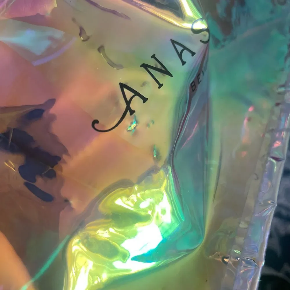 Anastasia Beverly Hills Iridescent Cosmetic zippered‎ plastic Pouch Bag Sephora
